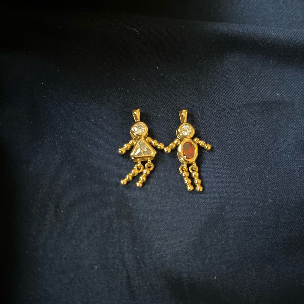.925 Silver 14kt gold fill Pendant Set